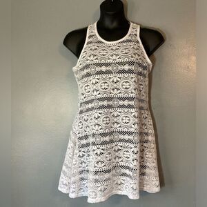 West Loop white lace dress/coverup